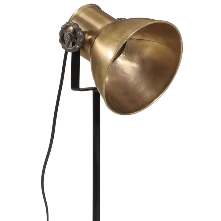 gulvlampe 35x35x65/95 cm 25 W E27 antik messingfarve