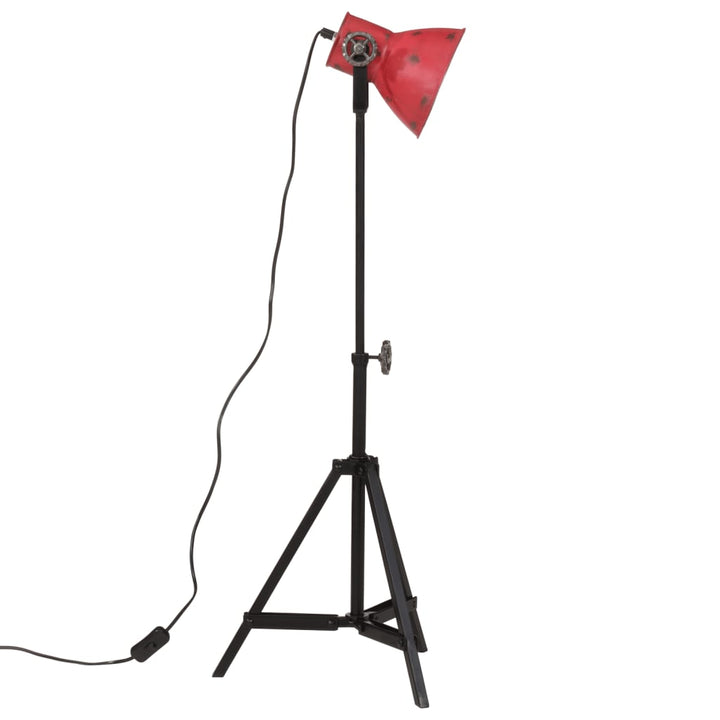gulvlampe 25 W 35x35x65/95 cm E27 rustik rød