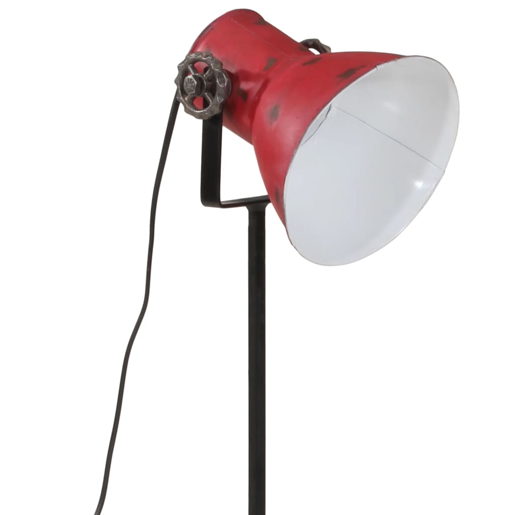 gulvlampe 25 W 35x35x65/95 cm E27 rustik rød