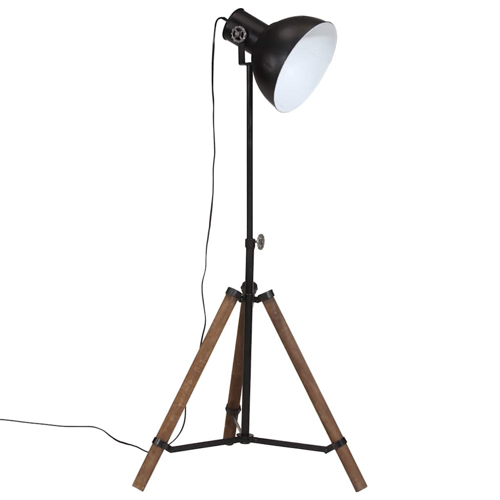 gulvlampe 75x75x90-150 cm 25 W E27 sort
