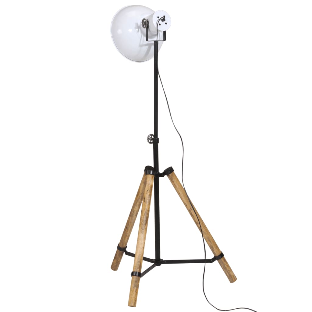 gulvlampe 75x75x90-150 cm 25 W E27 hvid