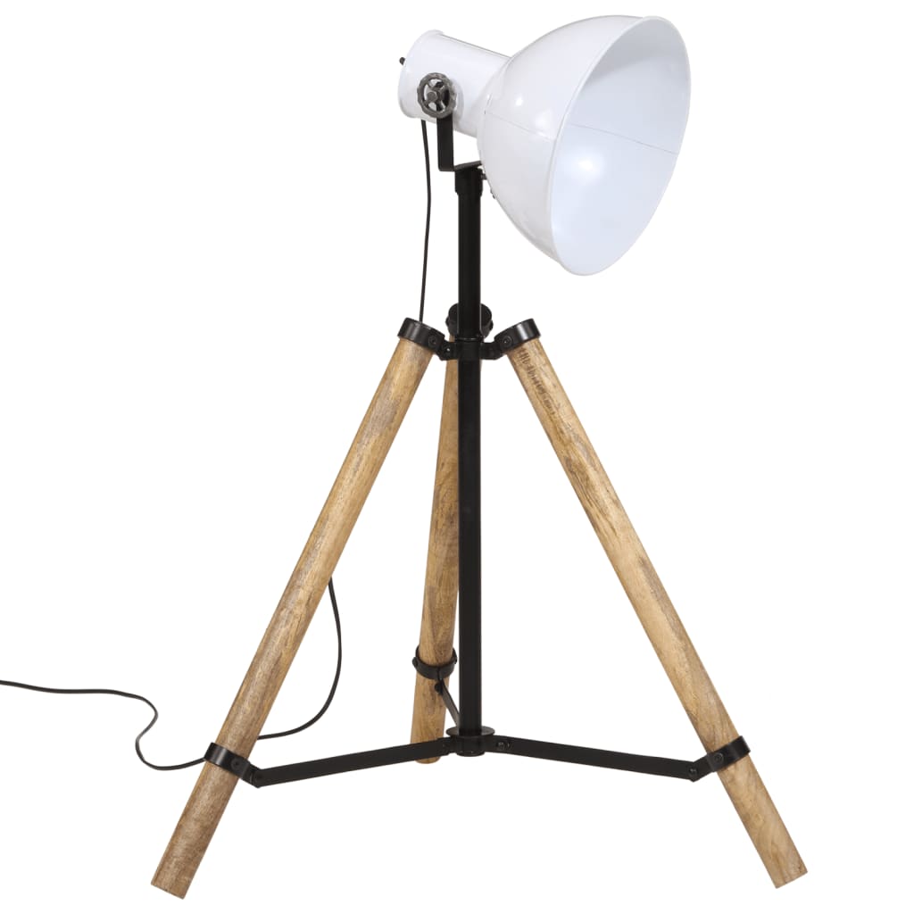 gulvlampe 75x75x90-150 cm 25 W E27 hvid