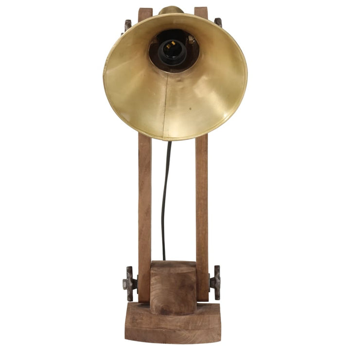skrivebordslampe 23x13x52 cm 25 W E27 antik messingfarve