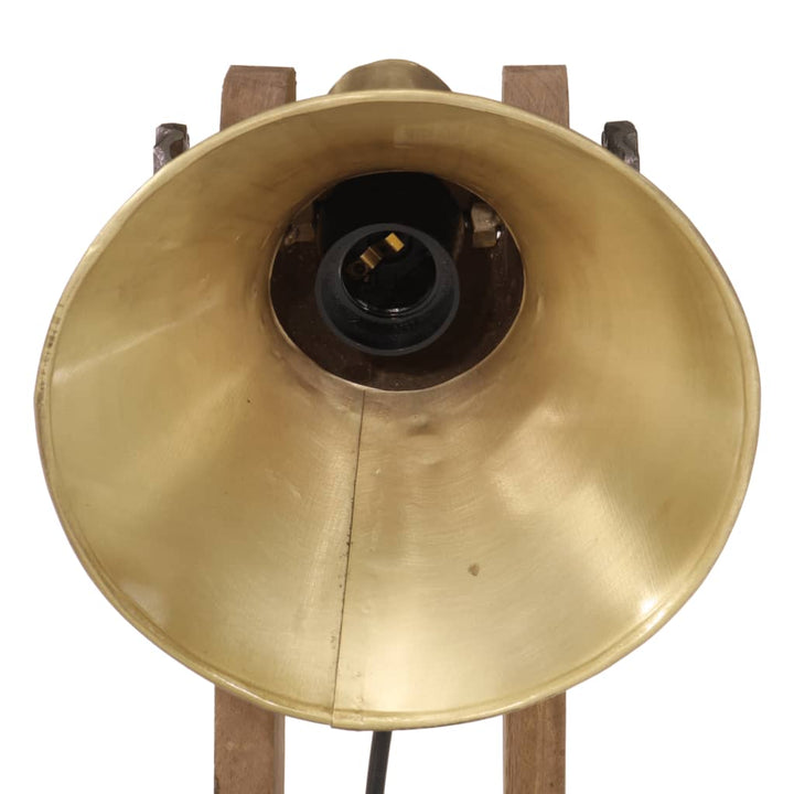 skrivebordslampe 23x13x52 cm 25 W E27 antik messingfarve