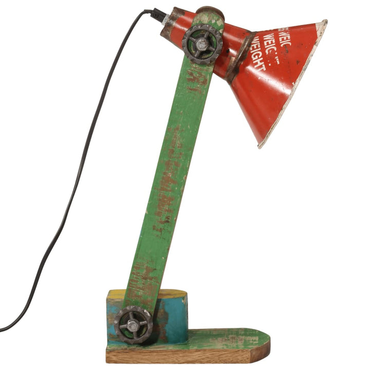 skrivebordslampe 25 W 23x13x52 cm E27 flerfarvet