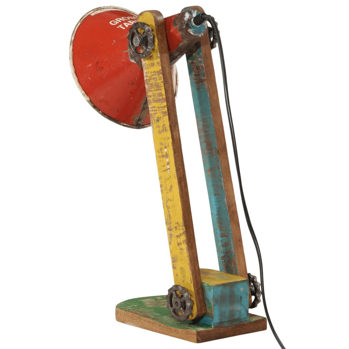 skrivebordslampe 25 W 23x13x52 cm E27 flerfarvet