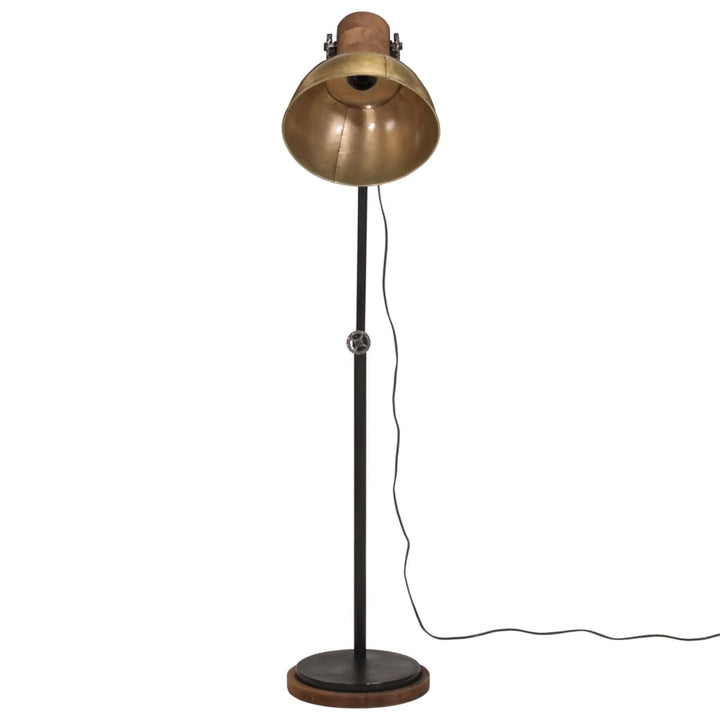 gulvlampe 30x30x100-150 cm 25 W E27 antik messingfarve