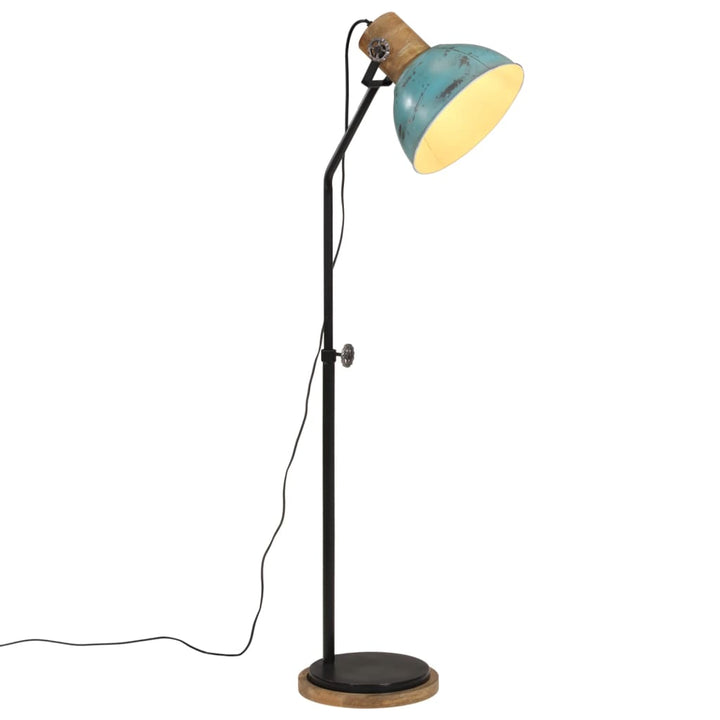 gulvlampe 25 W 30x30x100-150 cm E27 rustik blå