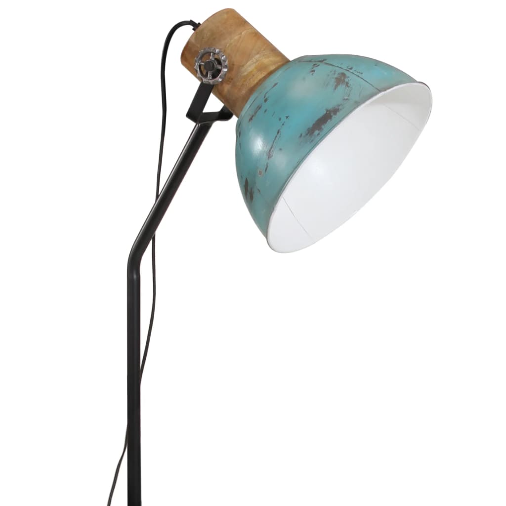 gulvlampe 25 W 30x30x100-150 cm E27 rustik blå