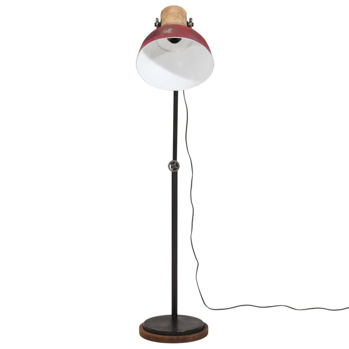 gulvlampe 25 W 30x30x100-150 cm E27 rustik rød