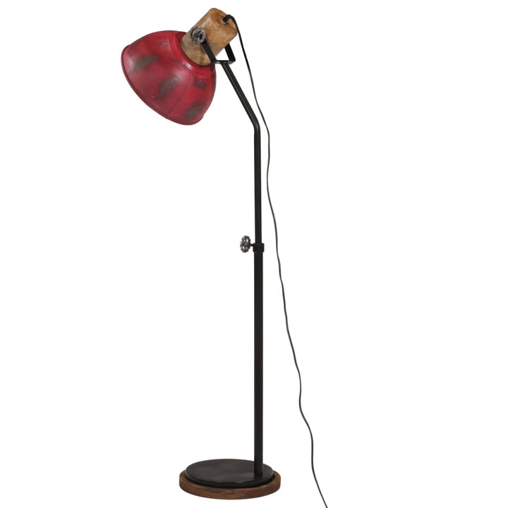 gulvlampe 25 W 30x30x100-150 cm E27 rustik rød