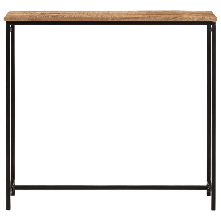 konsolbord 80x30x74 cm massivt mangotræ og jern