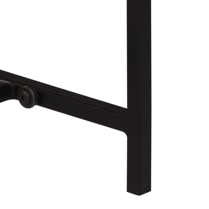 konsolbord 80x30x74 cm massivt mangotræ og jern
