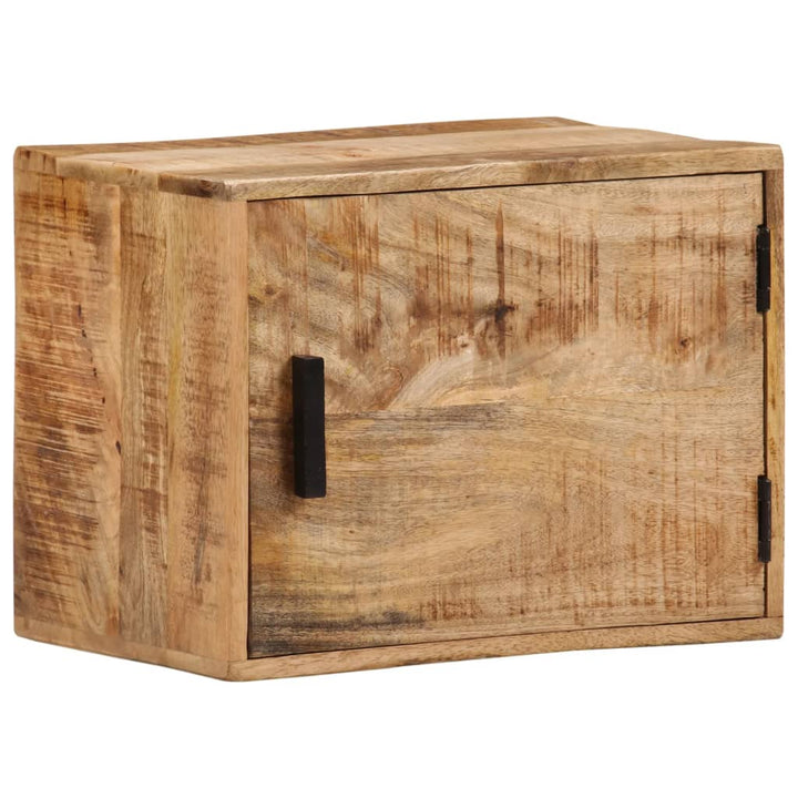 væghængt sengebord 40x30x25 cm massivt mangotræ