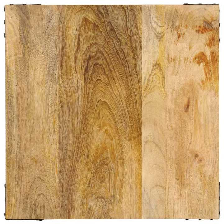 sidebord 45x45x50 cm massivt mangotræ og jern
