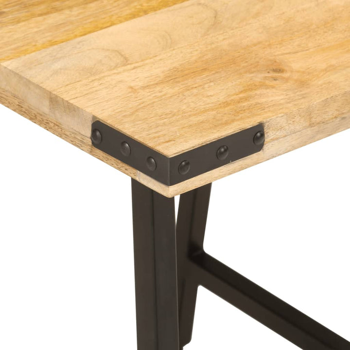 sidebord 45x45x50 cm massivt mangotræ og jern