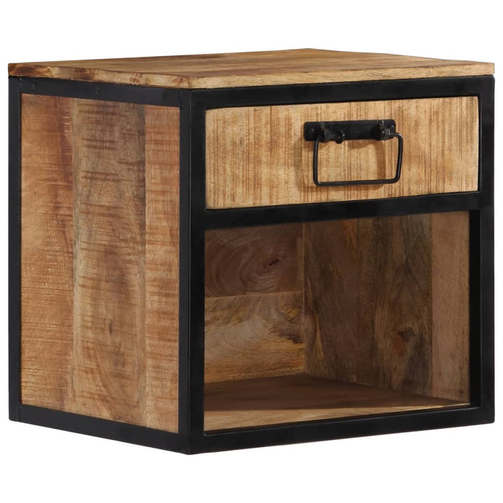 sengebord 40x35x40 cm massivt mangotræ