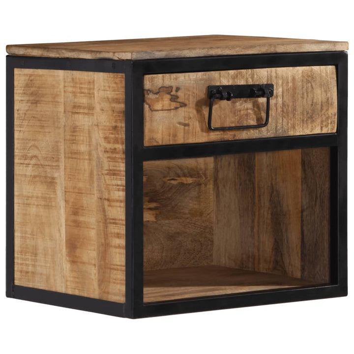 sengebord 40x35x40 cm massivt mangotræ