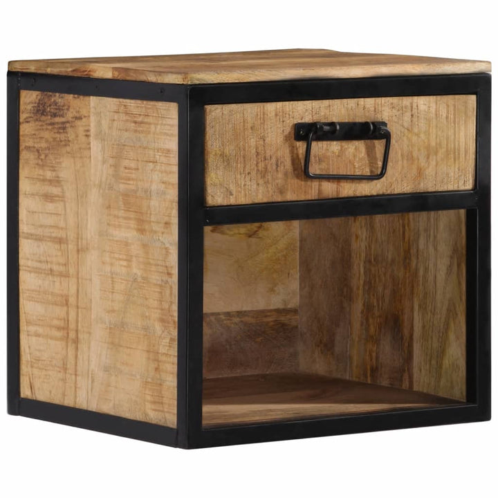 sengebord 40x35x40 cm massivt mangotræ