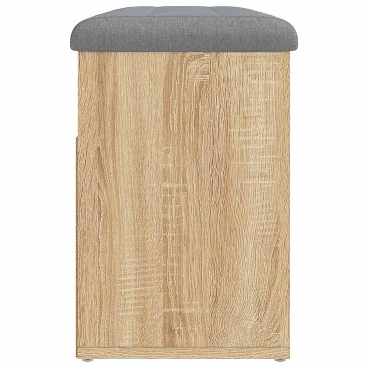 skobænk 82x32x45,5 cm konstrueret træ sonoma-eg