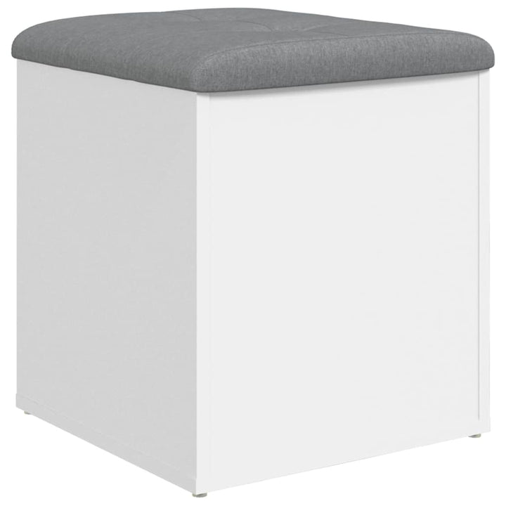 opbevaringsbænk hvid 42x42x45 cm konstrueret træ
