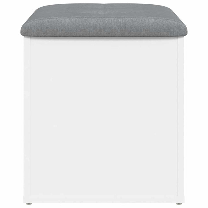 opbevaringsbænk hvid 42x42x45 cm konstrueret træ