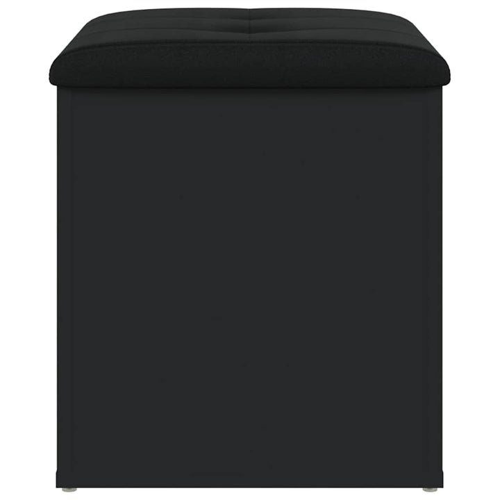 opbevaringsbænk 42x42x45 cm konstrueret træ sort