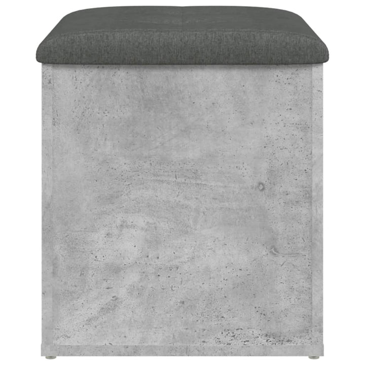 skobænk 42x42x45 cm konstrueret træ betongrå