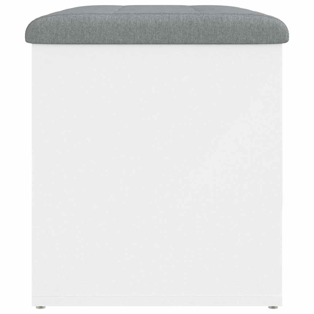 opbevaringsbænk hvid 62x42x45 cm konstrueret træ