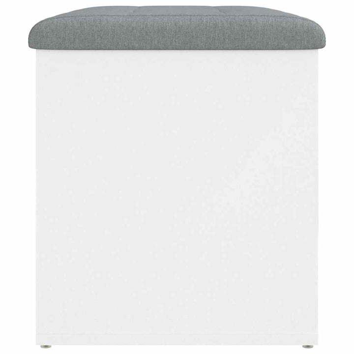 opbevaringsbænk hvid 62x42x45 cm konstrueret træ