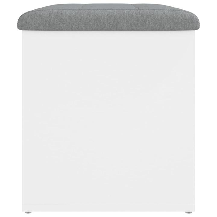 opbevaringsbænk hvid 62x42x45 cm konstrueret træ