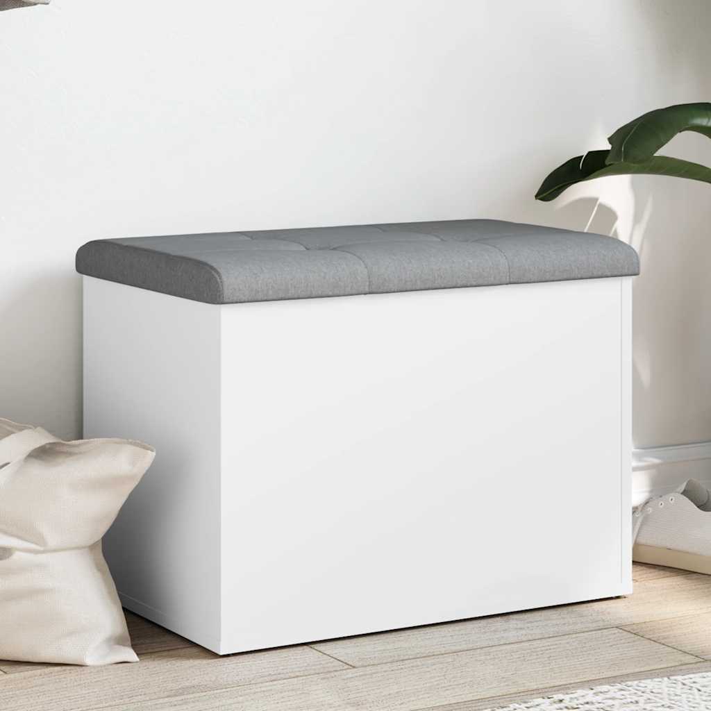 opbevaringsbænk hvid 62x42x45 cm konstrueret træ