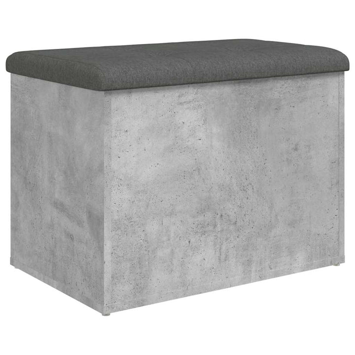 skobænk 62x42x45 cm konstrueret træ betongrå