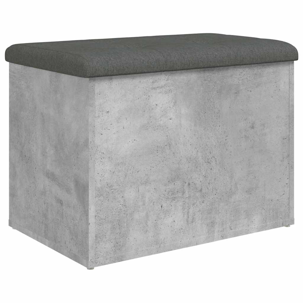 skobænk 62x42x45 cm konstrueret træ betongrå