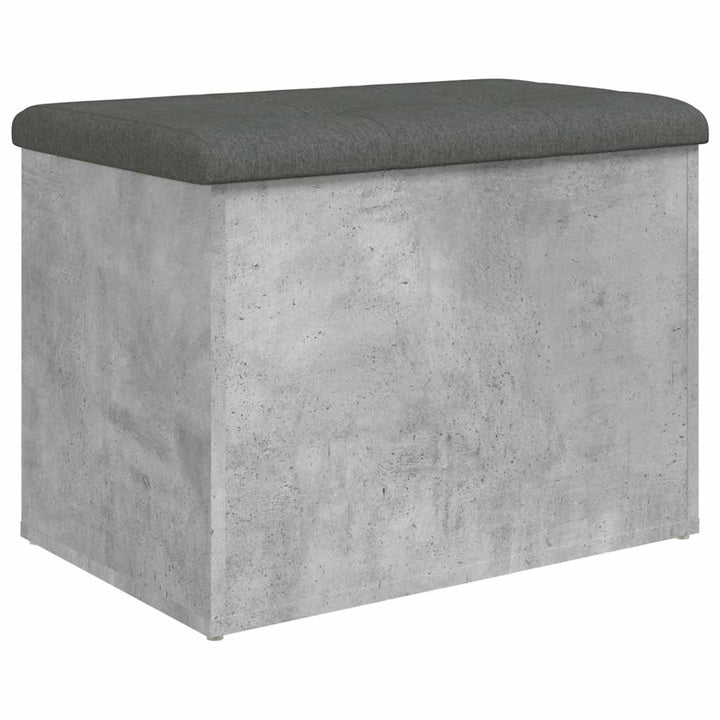 skobænk 62x42x45 cm konstrueret træ betongrå
