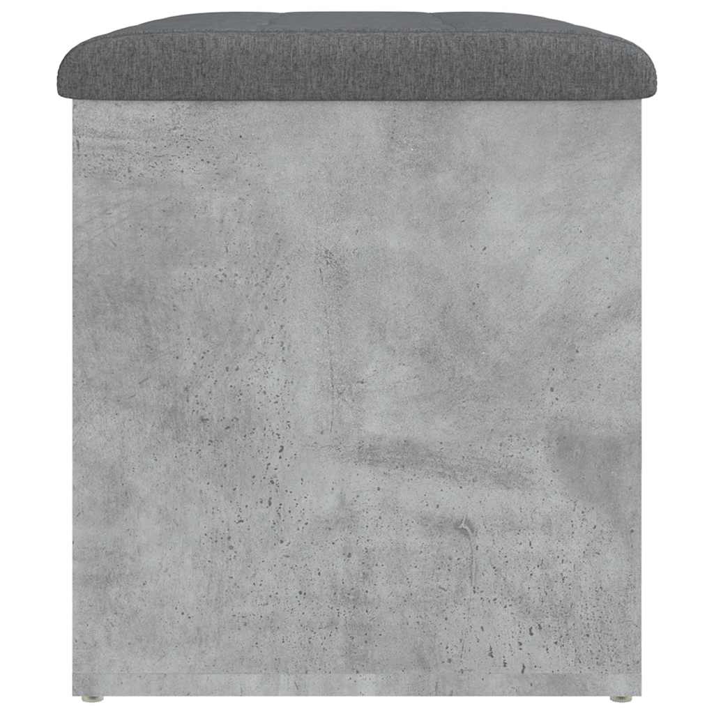 skobænk 62x42x45 cm konstrueret træ betongrå
