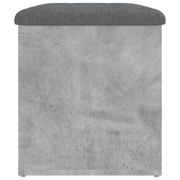 skobænk 62x42x45 cm konstrueret træ betongrå
