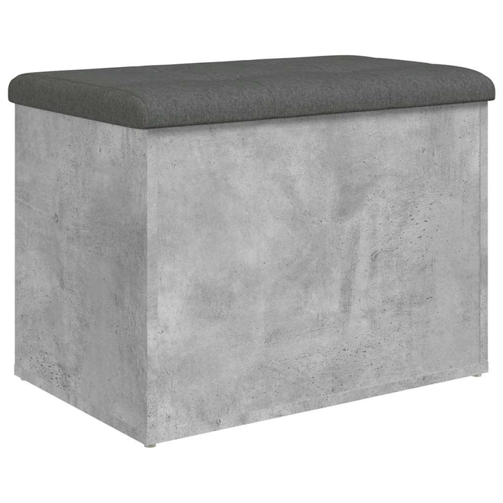 skobænk 62x42x45 cm konstrueret træ betongrå