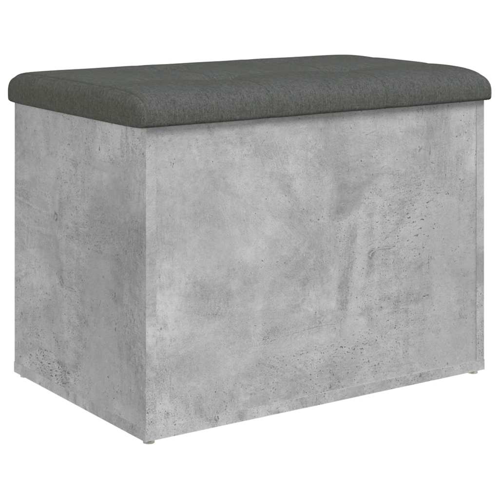skobænk 62x42x45 cm konstrueret træ betongrå