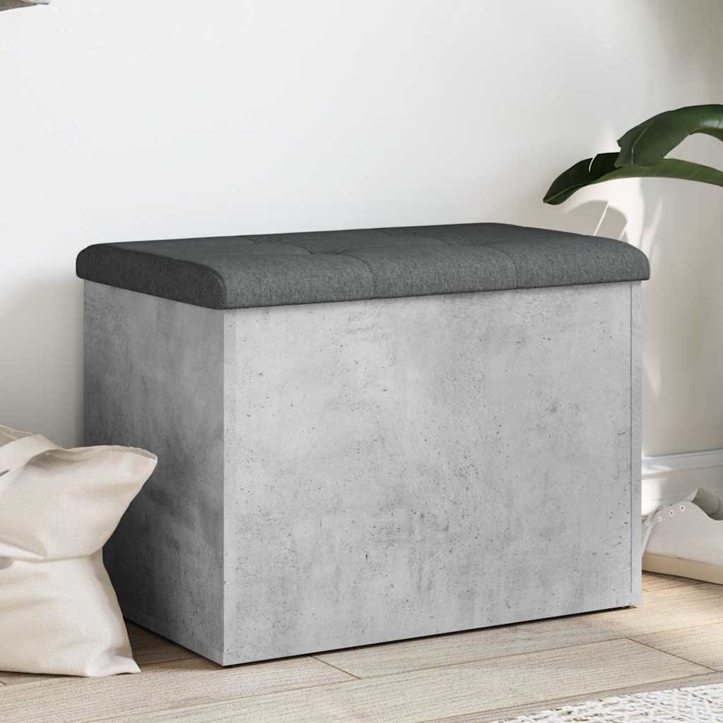 skobænk 62x42x45 cm konstrueret træ betongrå