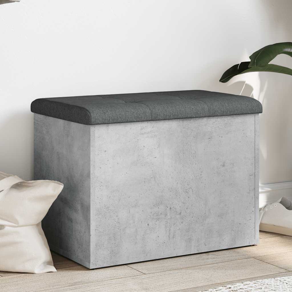 skobænk 62x42x45 cm konstrueret træ betongrå