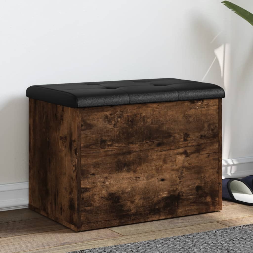 skobænk 62x42x45 cm konstrueret træ røget egetræsfarve