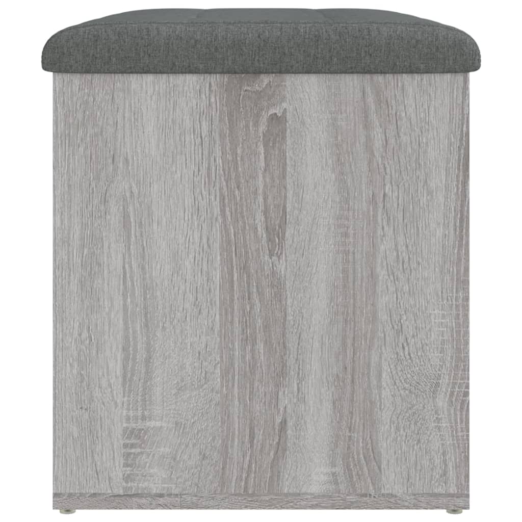 skobænk 62x42x45 cm konstrueret træ grå sonoma-eg