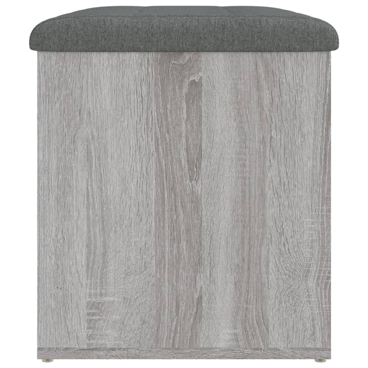 skobænk 62x42x45 cm konstrueret træ grå sonoma-eg