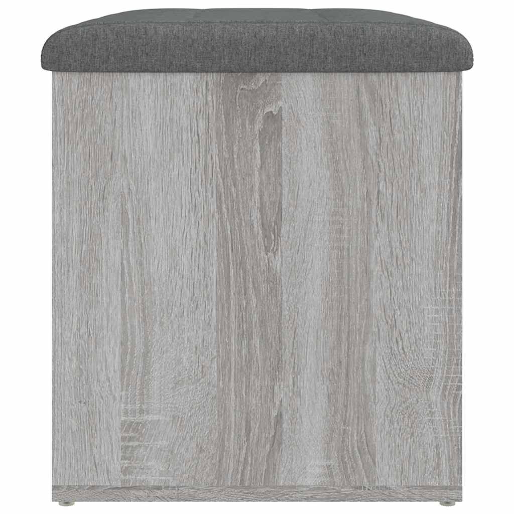 skobænk 62x42x45 cm konstrueret træ grå sonoma-eg