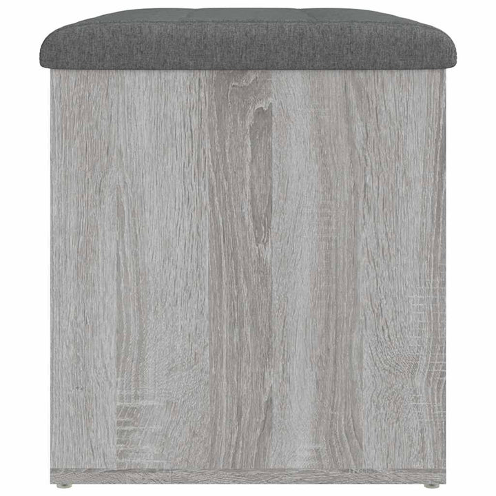 skobænk 62x42x45 cm konstrueret træ grå sonoma-eg