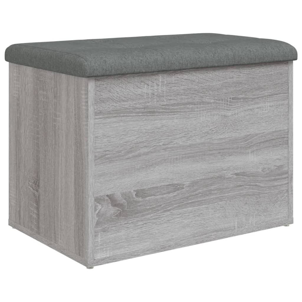 skobænk 62x42x45 cm konstrueret træ grå sonoma-eg