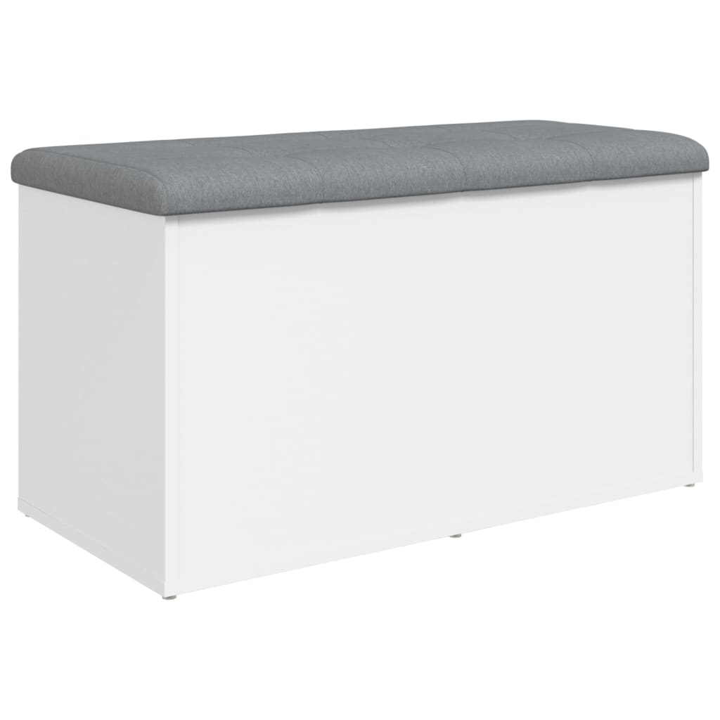 opbevaringsbænk hvid 82x42x45 cm konstrueret træ