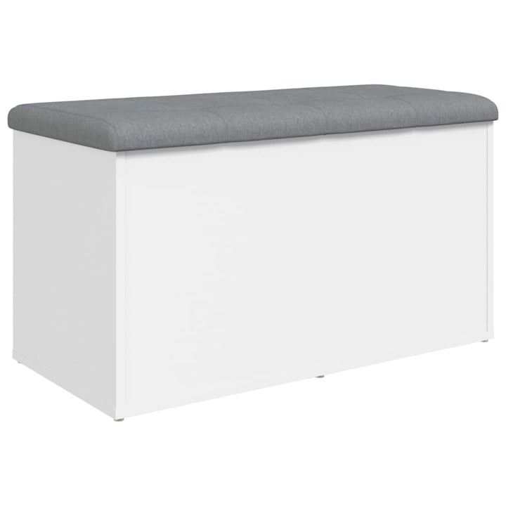 opbevaringsbænk hvid 82x42x45 cm konstrueret træ