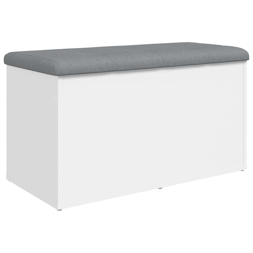 opbevaringsbænk hvid 82x42x45 cm konstrueret træ